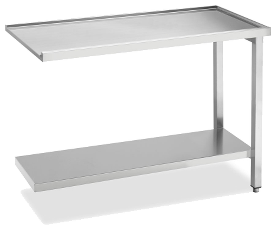 KBS Gastrotechnik Ablauftisch Breite 120cm mit Grundboden ohne Aufkantung