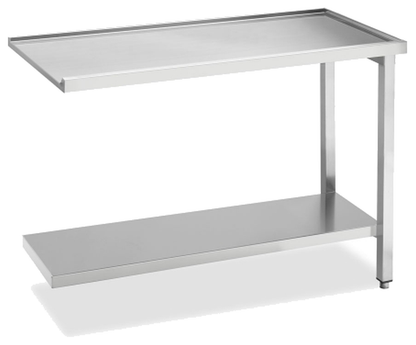 KBS Gastrotechnik Ablauftisch Breite 120cm mit Grundboden ohne Aufkantung