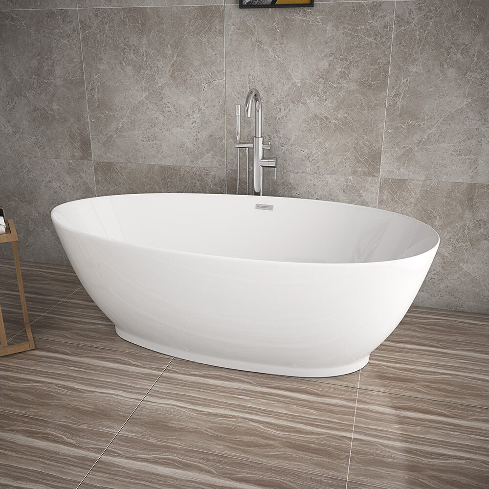 Home Deluxe Freistehende Badewanne DELIA - 180 x 90 cm