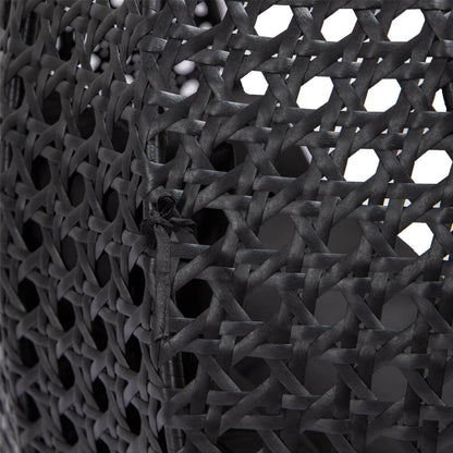 Home Deluxe Polyrattan Hängesessel mit Regenabdeckung TWIN - Schwarz für 2 Personen