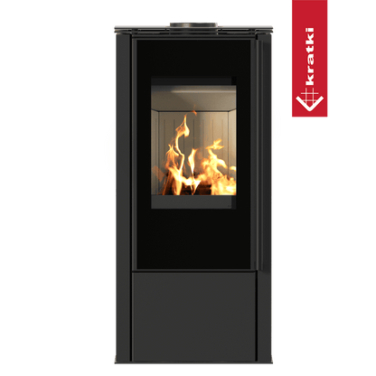 Kratki Kaminofen aus Stahl KRATKI HATI Ø 150 5,5 kW