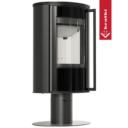 Kratki Kaminofen aus Stahl mit Sockel KRATKI ERIK Ø 150 5,5 kW