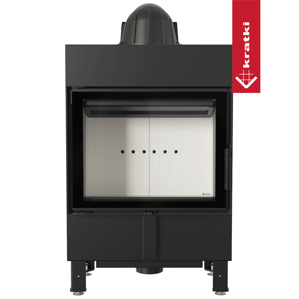 Kratki Kamineinsatz aus Stahl KRATKI LUCY SLIM 8 kW Ø 160