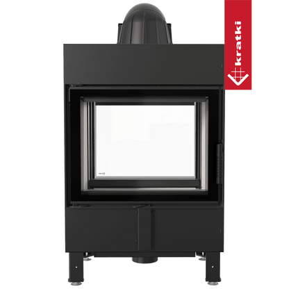 Kratki Kamineinsatz aus Stahl KRATKI LUCY TUNNEL 12 kW Ø 200