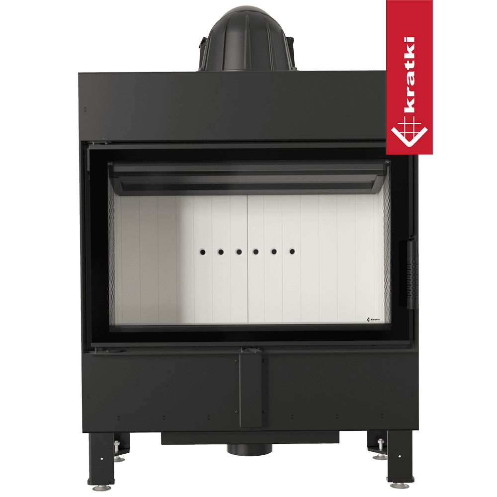 Kratki Kamineinsatz aus Stahl KRATKI LUCY SLIM 10 kW Ø 160