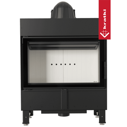 Kratki Kamineinsatz aus Stahl KRATKI LUCY SLIM 10 kW Ø 160