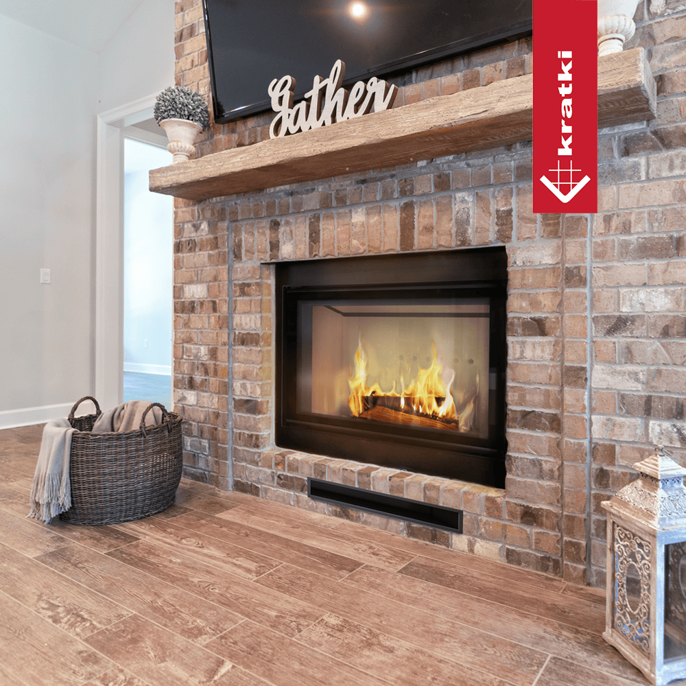 Kratki Kamineinsatz aus Stahl KRATKI LUCY SLIM 10 kW Ø 160