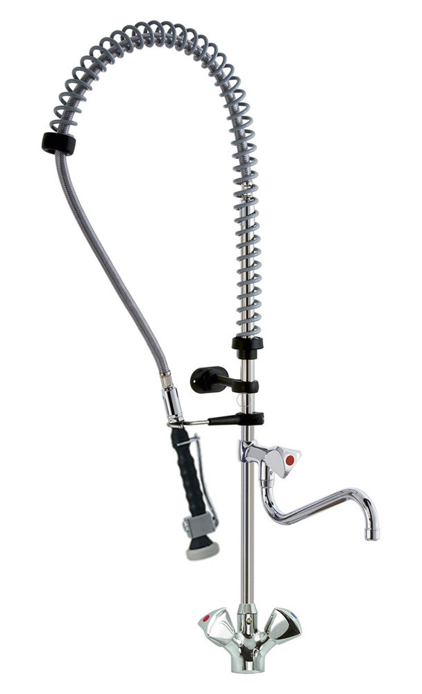 KBS Gastrotechnik STYL Knebel-Geschirrwaschbrause mit Schwenkhahn und Brausekopf NEW