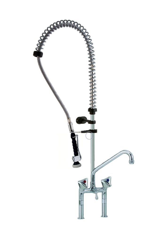 KBS Gastrotechnik STYL Knebel-Geschirrwaschbrause mit Schwenkhahn und Brausekopf NEW