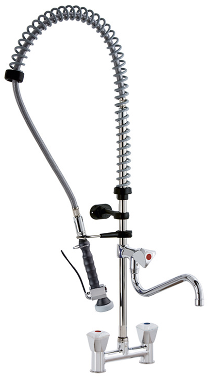 KBS Gastrotechnik STYL Knebel-Geschirrwaschbrause mit Schwenkhahn und Brausekopf NEW
