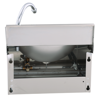 KBS Gastrotechnik Handwaschbecken eckige Form BxT 40x40cm, zeitgesteuert