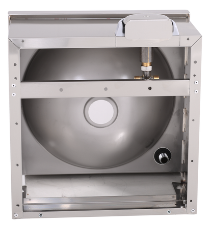 KBS Gastrotechnik Handwaschbecken eckige Form BxT 40x40cm, zeitgesteuert