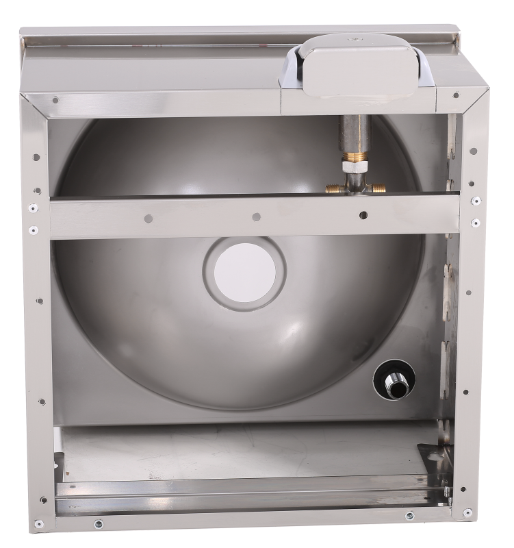 KBS Gastrotechnik Handwaschbecken eckige Form BxT 50x40cm, zeitgesteuert