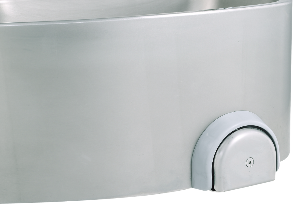 KBS Gastrotechnik Handwaschbecken halbrunde Form BxTxH 48x35x22cm