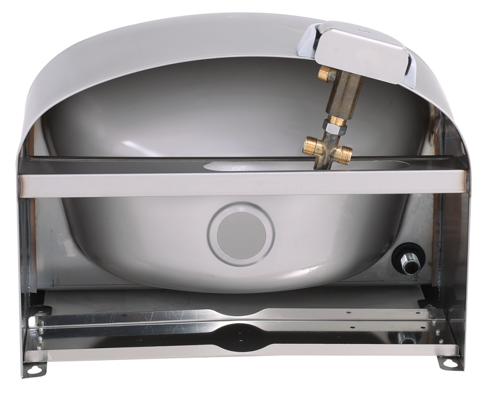 KBS Gastrotechnik Handwaschbecken halbrunde Form BxTxH 48x35x52cm