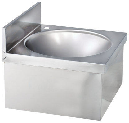 KBS Gastrotechnik Handwaschbecken eckige Form ohne Mischbatterie BxTxH 40x40x23,5cm