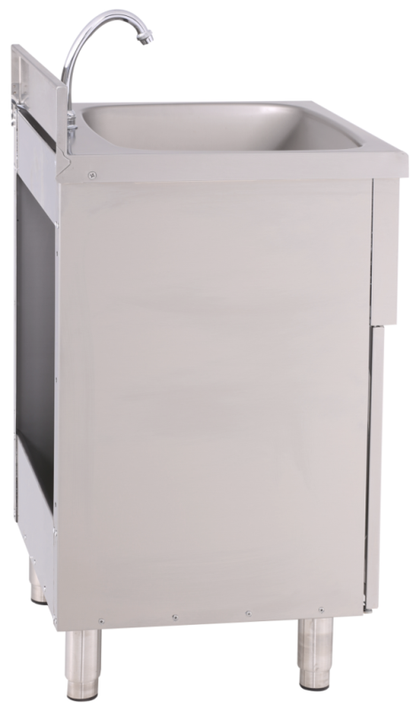 KBS Gastrotechnik Handwaschbecken eckige Form, 50x50x85 cm