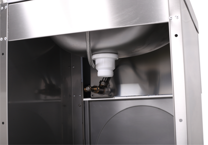 KBS Gastrotechnik Handwaschbecken eckige Form, 50x40x85 cm