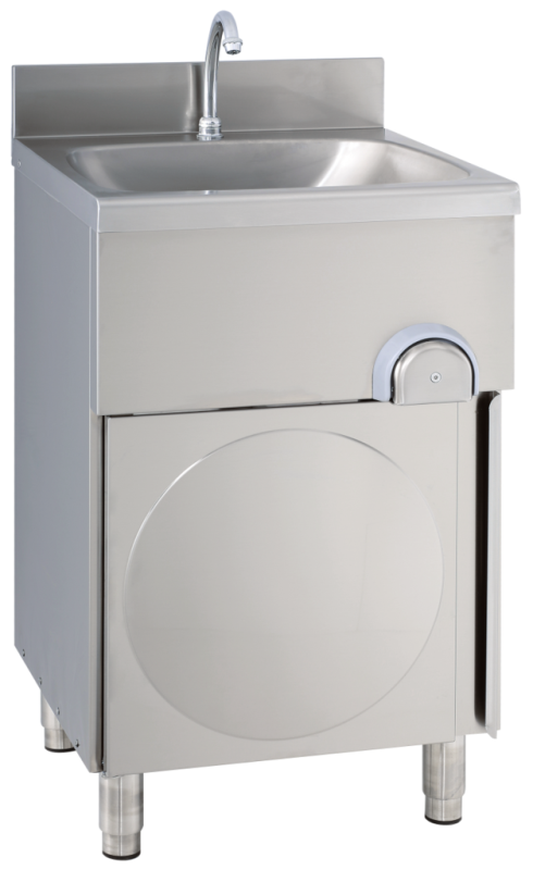 KBS Gastrotechnik Handwaschbecken eckige Form, 50x40x85 cm