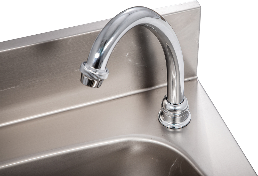 KBS Gastrotechnik Handwaschbecken eckige Form BxT 50x40cm, zeitgesteuert