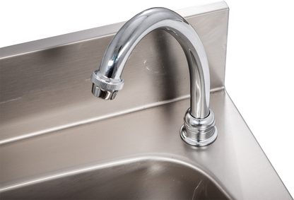 KBS Gastrotechnik Handwaschbecken eckige Form BxT 50x40cm, zeitgesteuert
