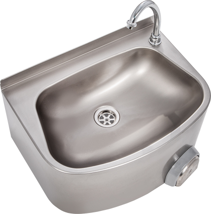 KBS Gastrotechnik Handwaschbecken halbrunde Form BxTxH 48x35x22cm