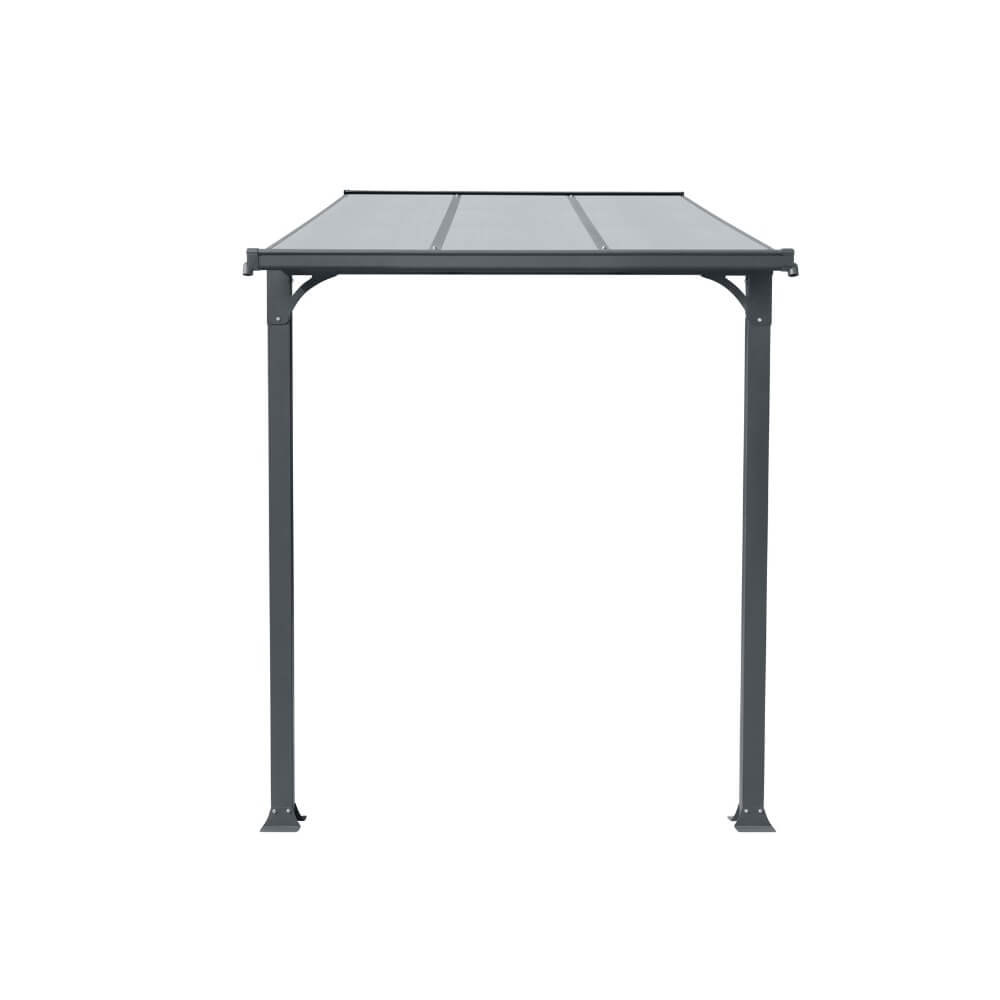 Home Deluxe Vordach Haustür CUBIS M - 222 x 150 cm Anthrazit