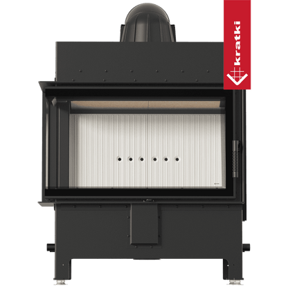 Kratki Kamineinsatz aus Stahl KRATKI LUCY links 14 kW Ø 200