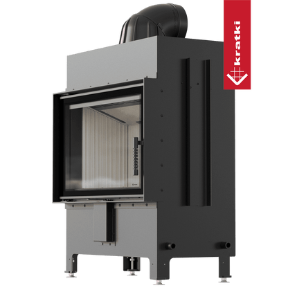 Kratki Kamineinsatz aus Stahl KRATKI LUCY 14 kW Ø 200 mit Türfeder