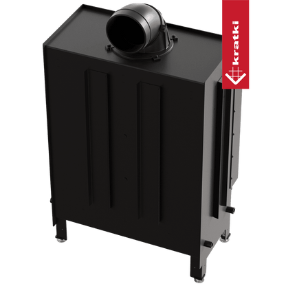 Kratki Kamineinsatz aus Stahl KRATKI LUCY 15 kW Ø 200 mit Türfeder