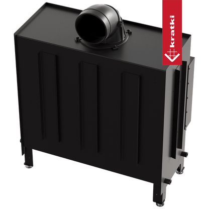 Kratki Kamineinsatz aus Stahl KRATKI LUCY 16 kW Ø 200 mit Türfeder