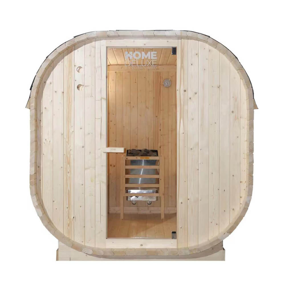 Home Deluxe Outdoor Sauna CUBE L - 184 x 180 cm für 4 Personen