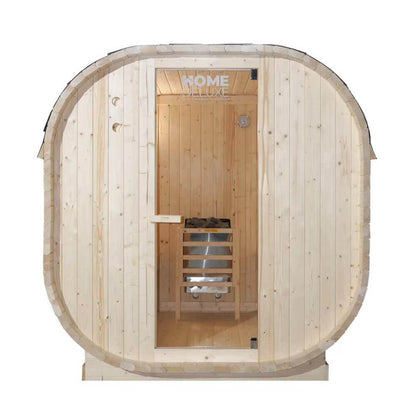 Home Deluxe Outdoor Sauna CUBE L - 184 x 180 cm für 4 Personen