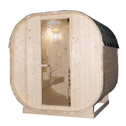 Home Deluxe Outdoor Sauna CUBE L - 184 x 180 cm für 4 Personen