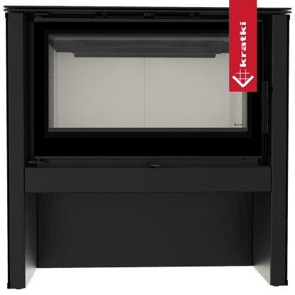 Kratki Kaminofen aus Stahl KRATKI JUNO 12 kW Ø 160 schwarzes Paneel