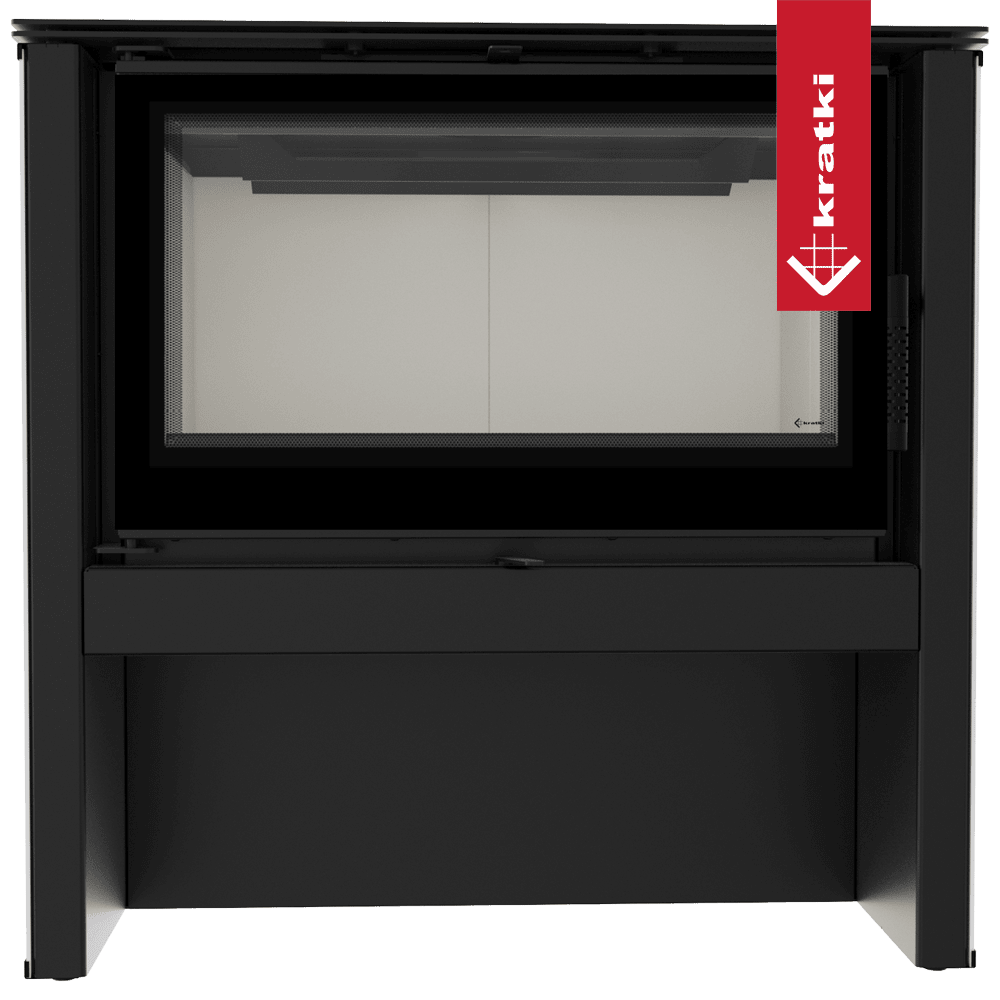 Kratki Kaminofen aus Stahl KRATKI JUNO 12 kW Ø 160 weißes Paneel