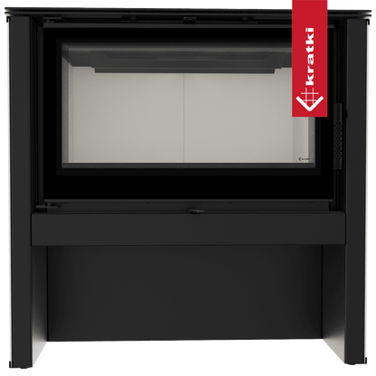 Kratki Kaminofen aus Stahl KRATKI JUNO 12 kW Ø 160 weißes Paneel