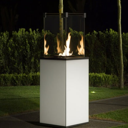 Kratki Terrassenheizer Patio Glas weiß automatische Steuerung 8,2kW