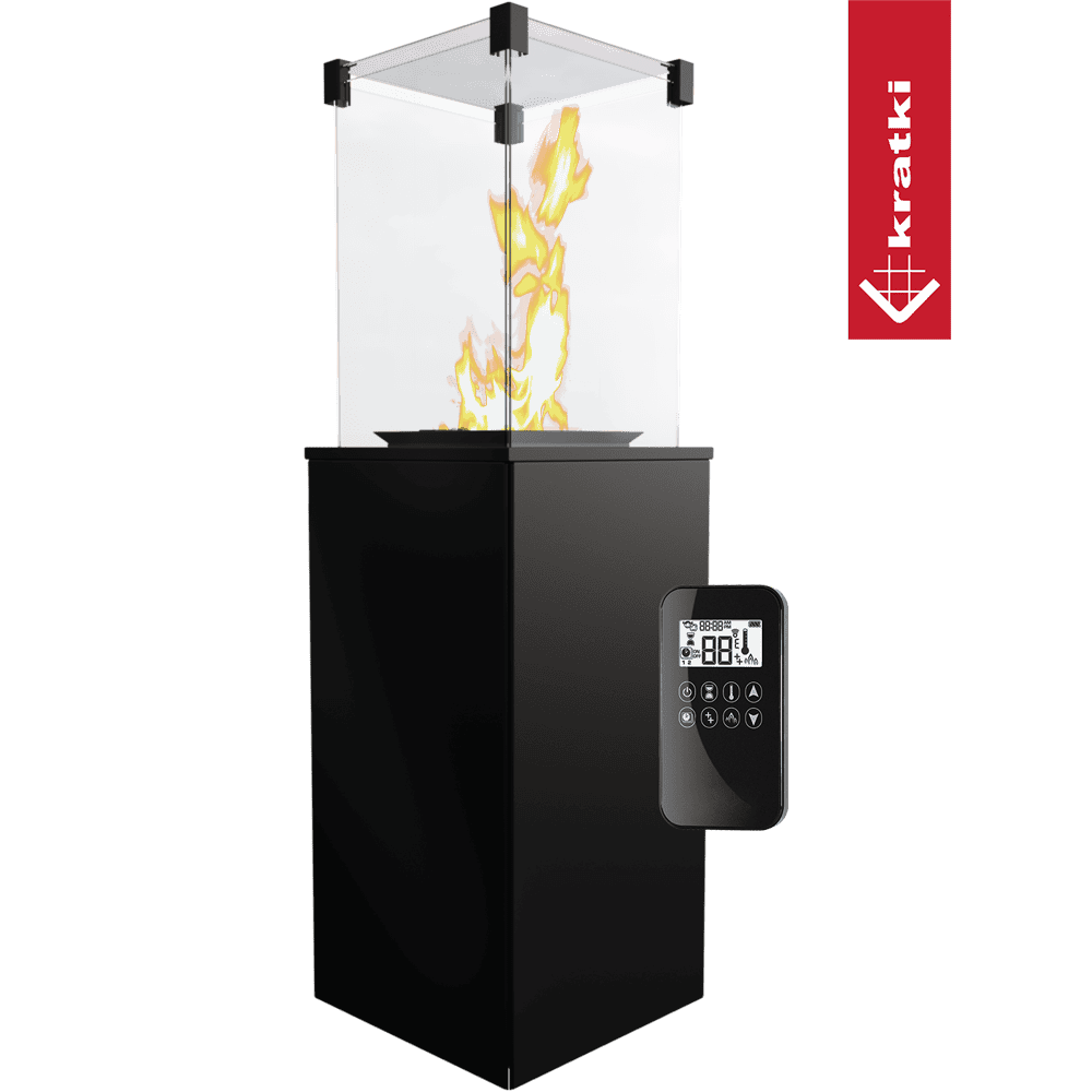 Kratki Terrassenheizer Patio Stahl automatische Steuerung 8,2kW