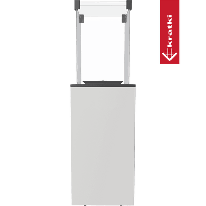 Kratki Terrassenheizer Patio Glas weiß manuelle Steuerung 8,2kW