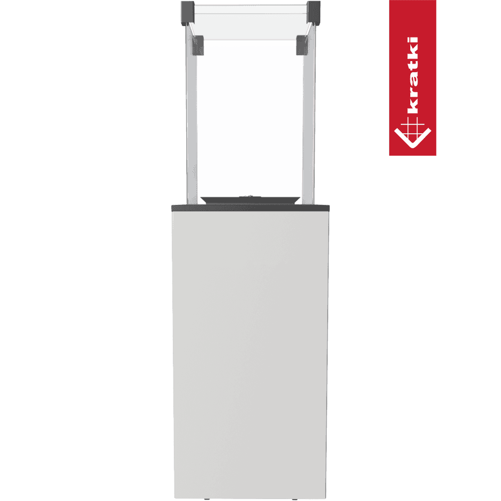 Kratki Terrassenheizer Patio Glas weiß manuelle Steuerung 8,2kW