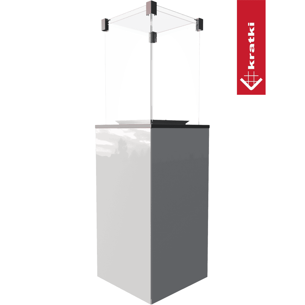 Kratki Terrassenheizer Patio Glas weiß manuelle Steuerung 8,2kW