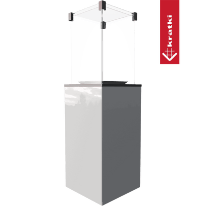 Kratki Terrassenheizer Patio Glas weiß manuelle Steuerung 8,2kW