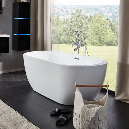 Home Deluxe Freistehende Badewanne CODO - 170 x 80 cm Weiß