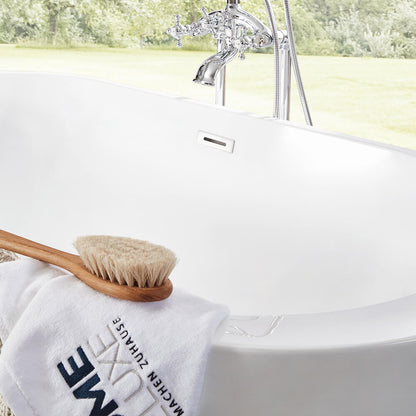 Home Deluxe Freistehende Badewanne CODO - 170 x 80 cm Weiß