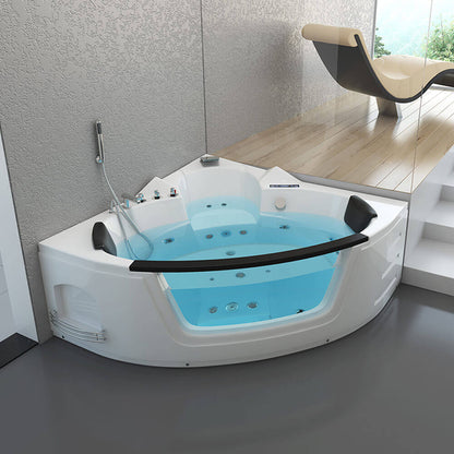 Home Deluxe Whirlpool Badewanne mit Lichttherapie LAGUNA L - 157 x 157 cm