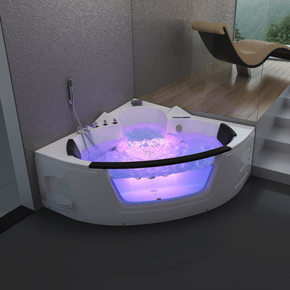 Home Deluxe Whirlpool Badewanne mit Lichttherapie LAGUNA L - 157 x 157 cm