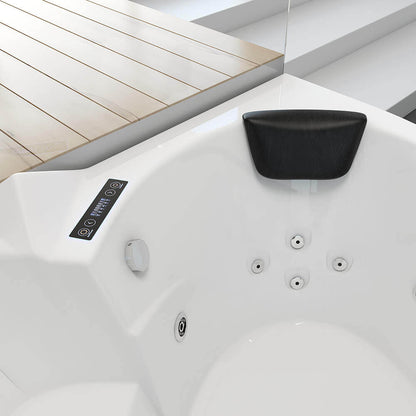 Home Deluxe Whirlpool Badewanne mit Lichttherapie LAGUNA L - 157 x 157 cm