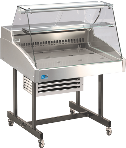 KBS Gastrotechnik Mehrzweckvitrine Delicious 2000 mit geradem Glasaufbau