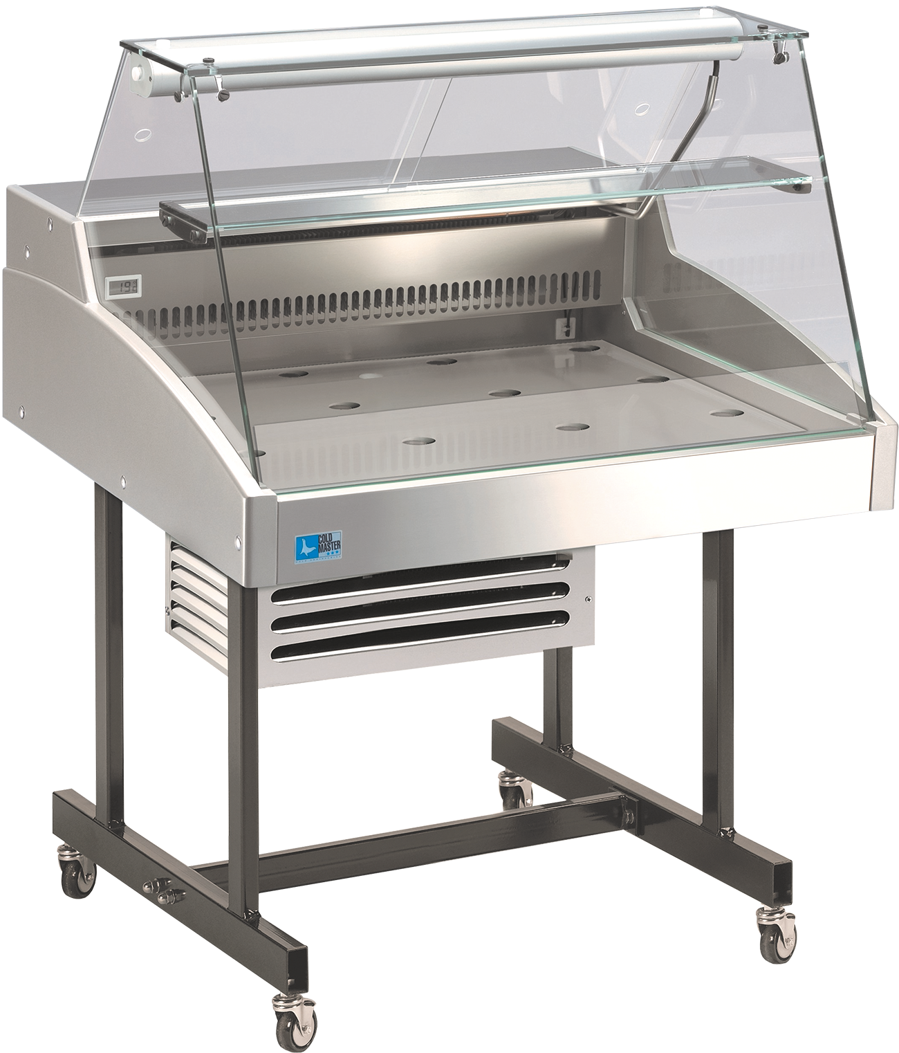 KBS Gastrotechnik Mehrzweckvitrine Delicious 1500 mit geradem Glasaufbau